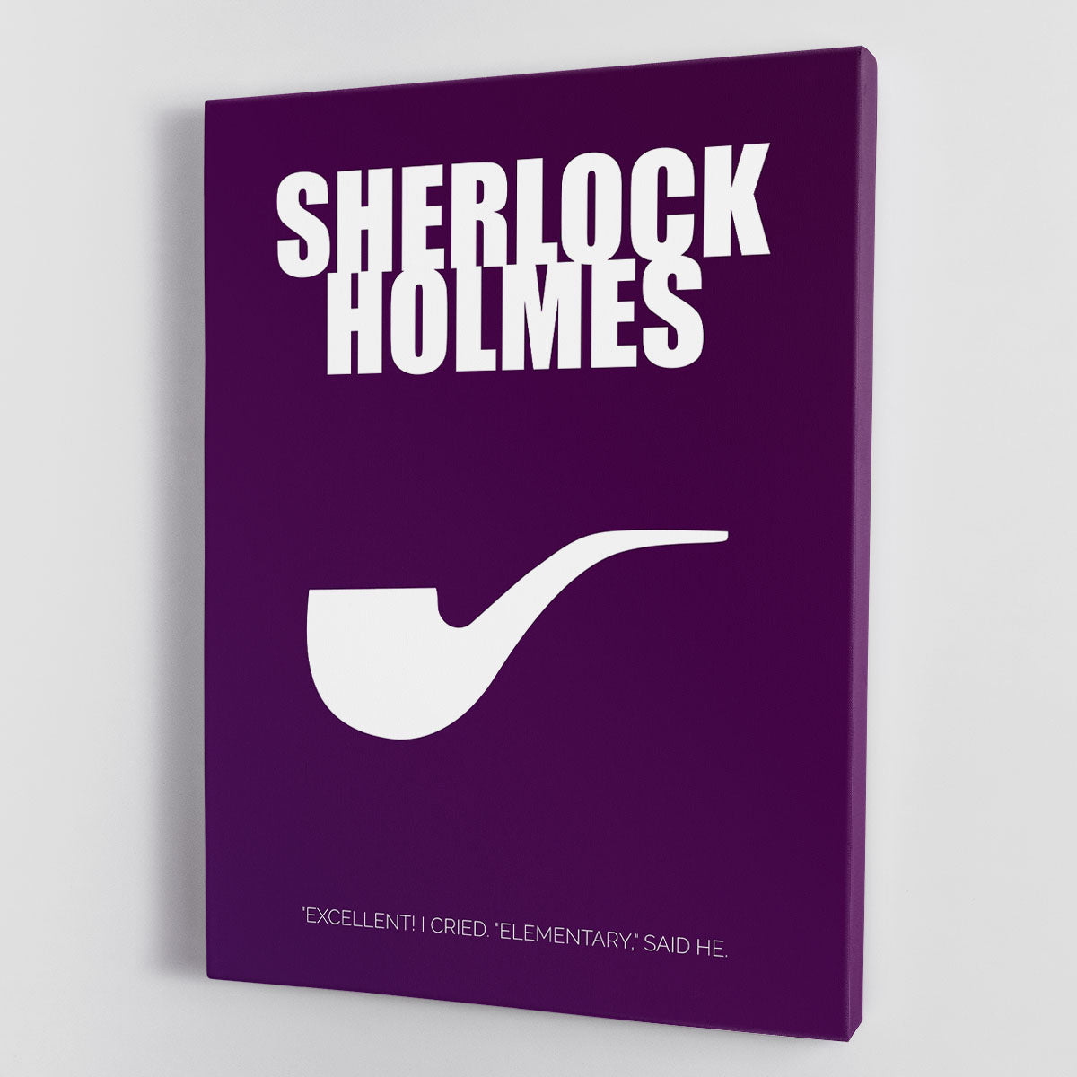 Sherlock Holmes Minimal Movie Canvas Print or Poster - Canvas Art Rocks - 1