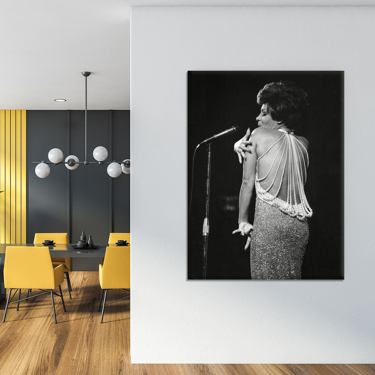 Shirley Bassey on stage Canvas Print or Poster - Canvas Art Rocks - 4