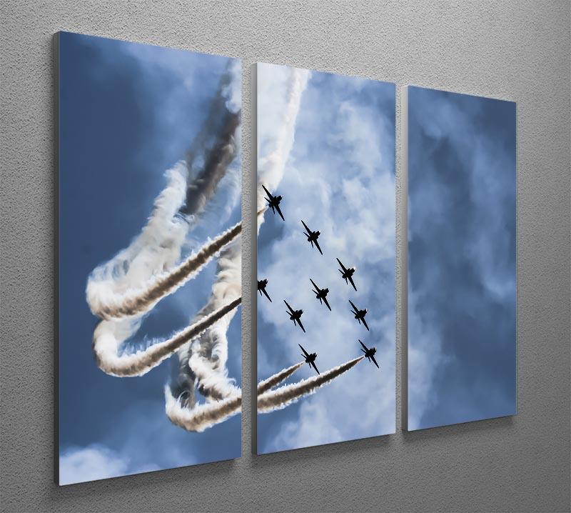 Show of force jets 3 Split Panel Canvas Print - Canvas Art Rocks - 2