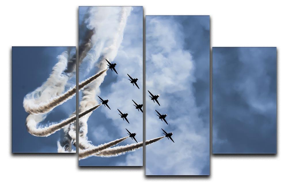 Show of force jets 4 Split Panel Canvas  - Canvas Art Rocks - 1