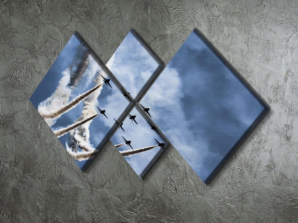 Show of force jets 4 Square Multi Panel Canvas  - Canvas Art Rocks - 2