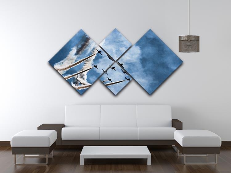 Show of force jets 4 Square Multi Panel Canvas  - Canvas Art Rocks - 3