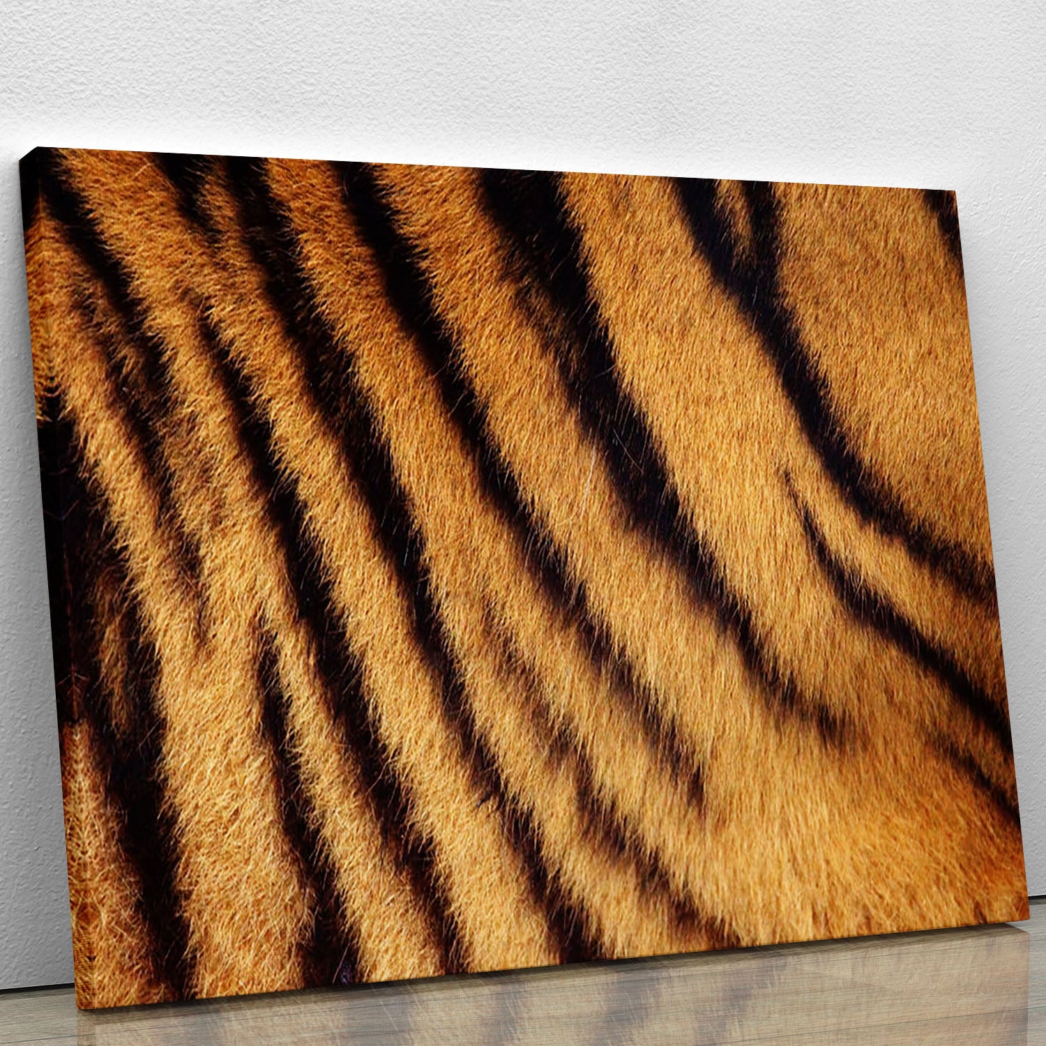 Siberian or Amur tiger stripped fur Canvas Print or Poster - Canvas Art Rocks - 1