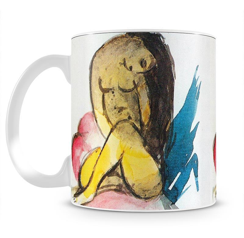 Sitting yellow lady by Franz Marc Mug - Canvas Art Rocks - 2