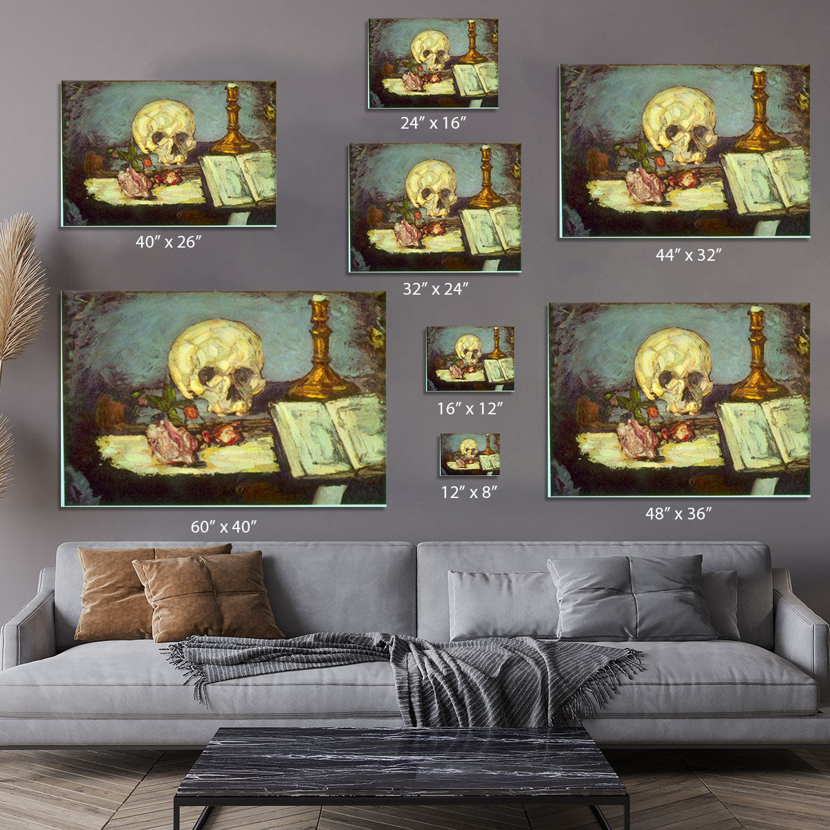 Skull by Degas Canvas Print or Poster - Canvas Art Rocks - 7