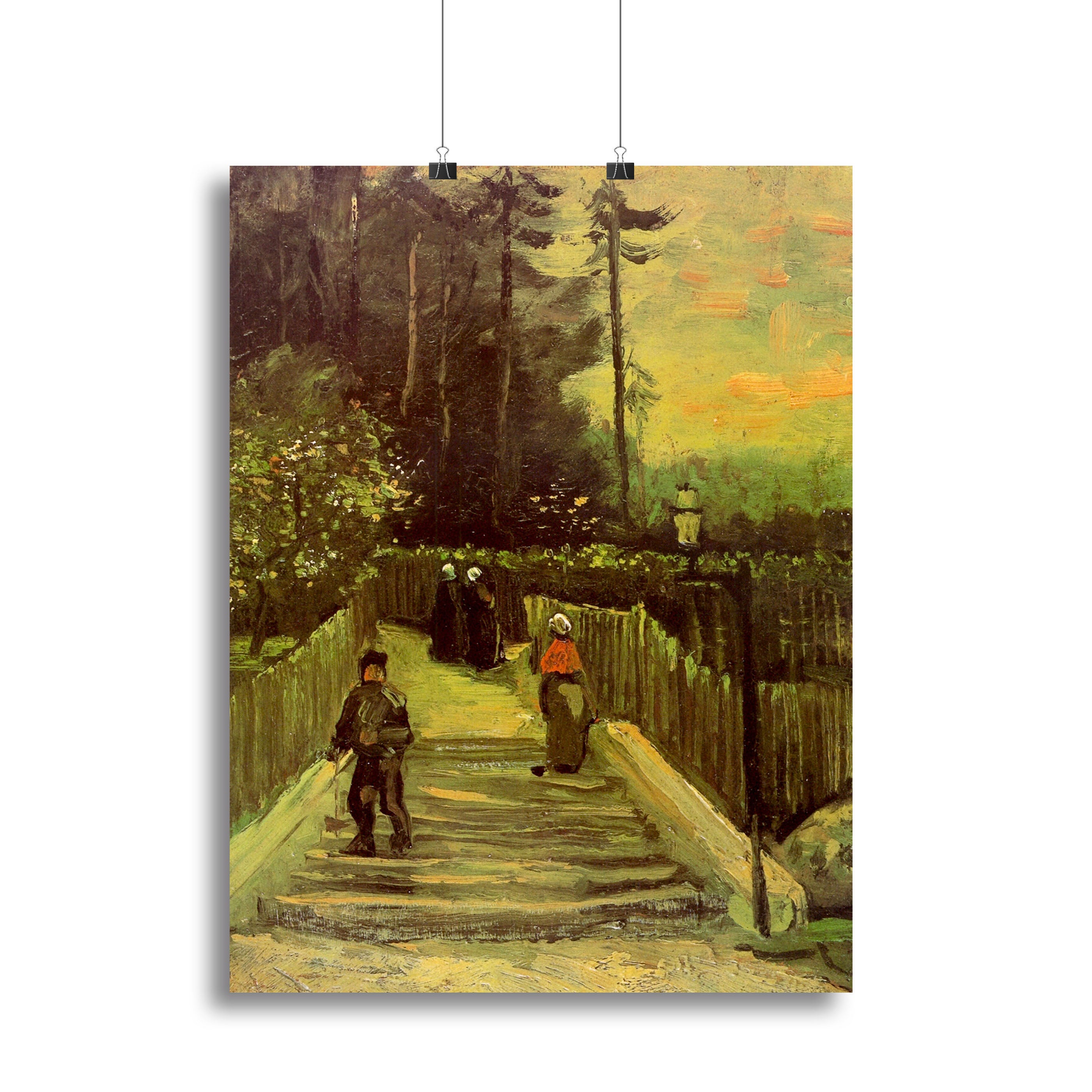 Sloping Path in Montmartre by Van Gogh Canvas Print or Poster - Canvas Art Rocks - 2