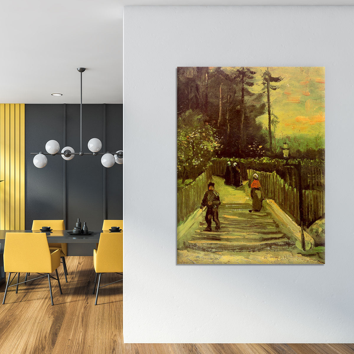 Sloping Path in Montmartre by Van Gogh Canvas Print or Poster - Canvas Art Rocks - 4