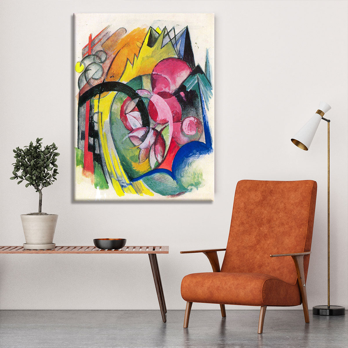 Small composition II by Franz Marc Canvas Print or Poster - Canvas Art Rocks - 6