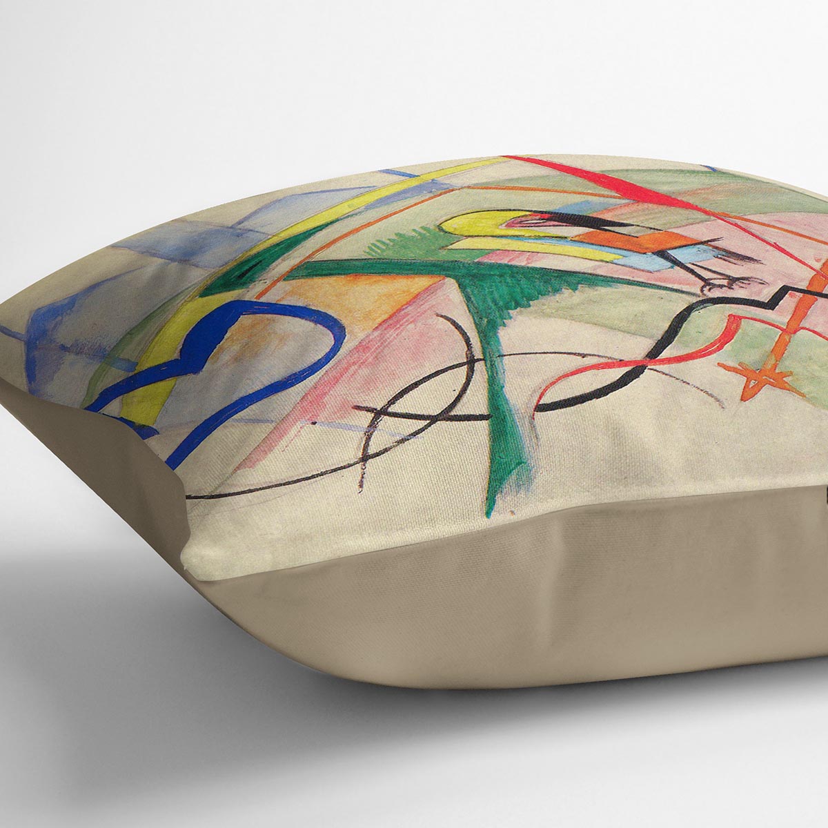 Small mythical creatures by Franz Marc Cushion
