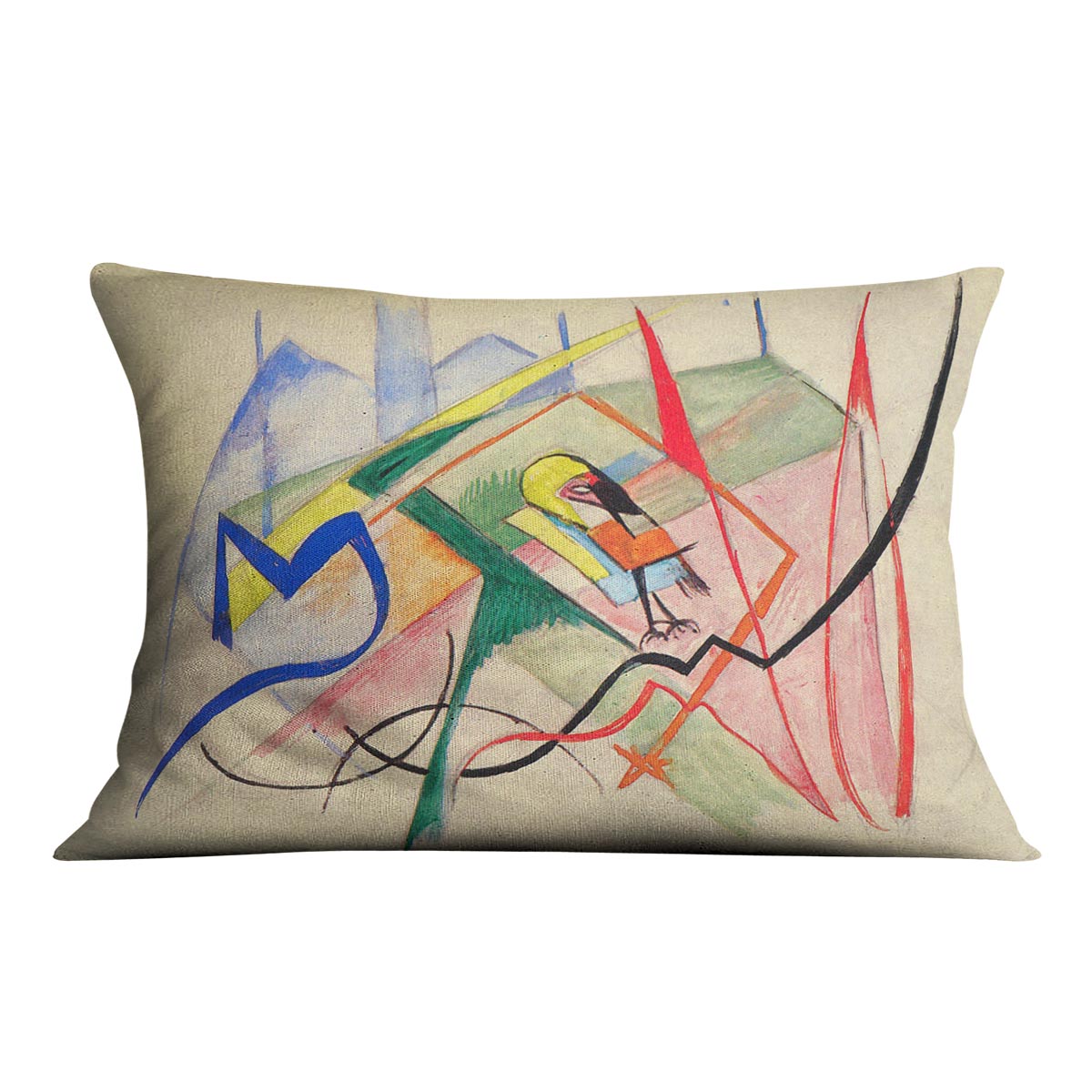 Small mythical creatures by Franz Marc Cushion