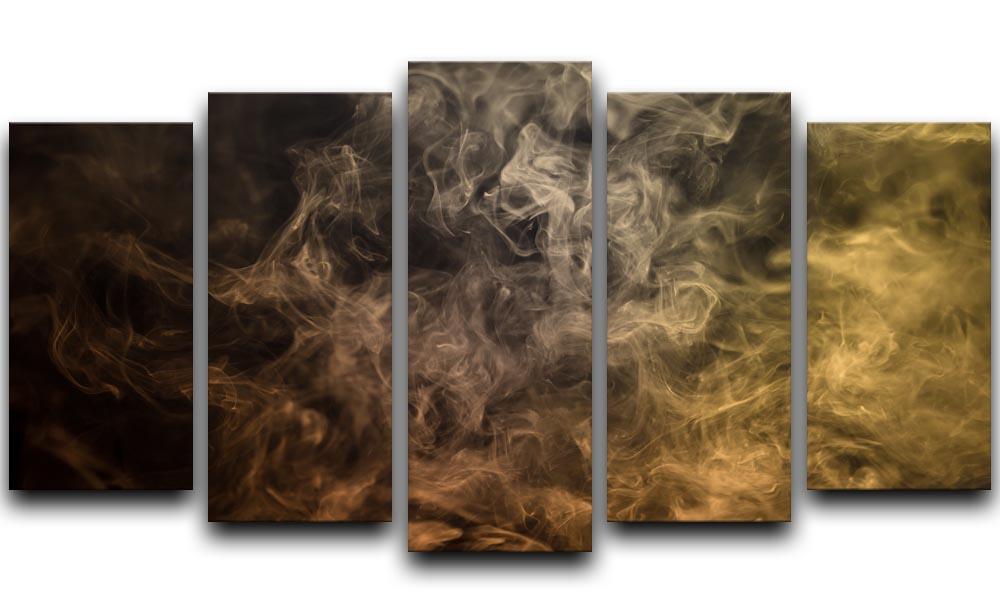 Smoke Art 5 Split Panel Canvas  - Canvas Art Rocks - 1