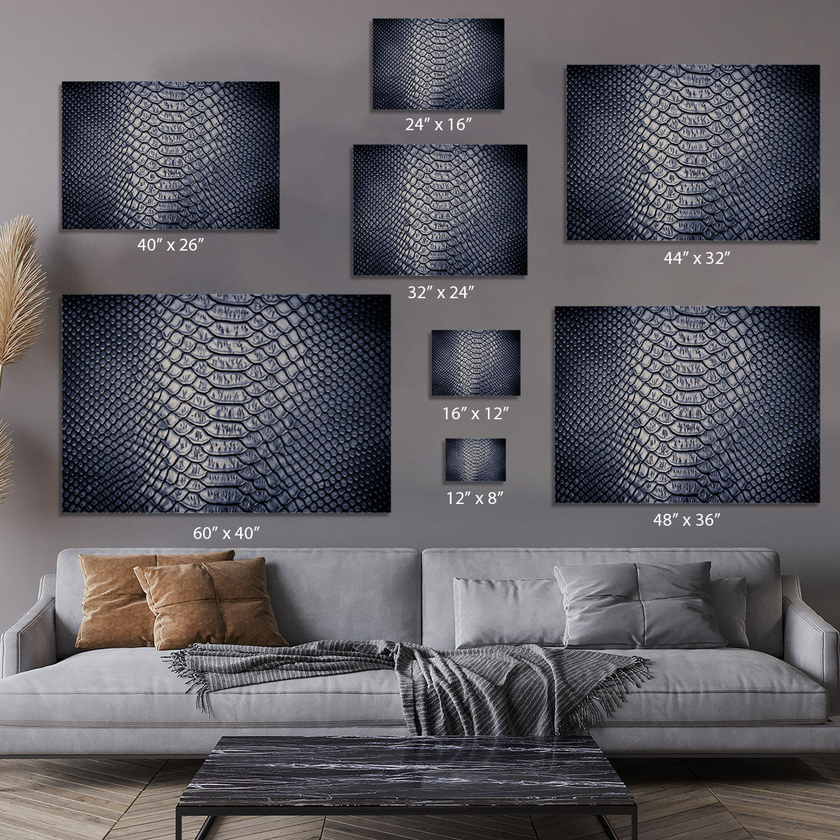Snake skin texture Canvas Print or Poster - Canvas Art Rocks - 7