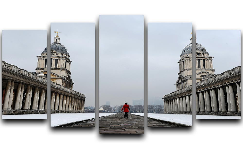 Snow in Greenwich 5 Split Panel Canvas - Canvas Art Rocks - 1