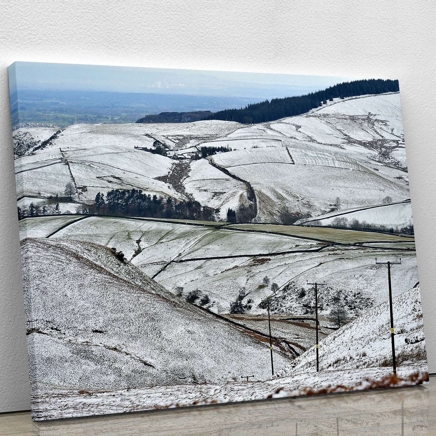 Snow in the Peak District Canvas Print or Poster - Canvas Art Rocks - 1