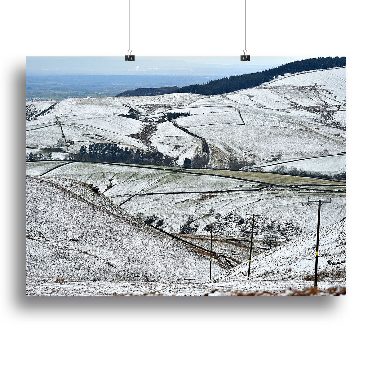 Snow in the Peak District Canvas Print or Poster - Canvas Art Rocks - 2