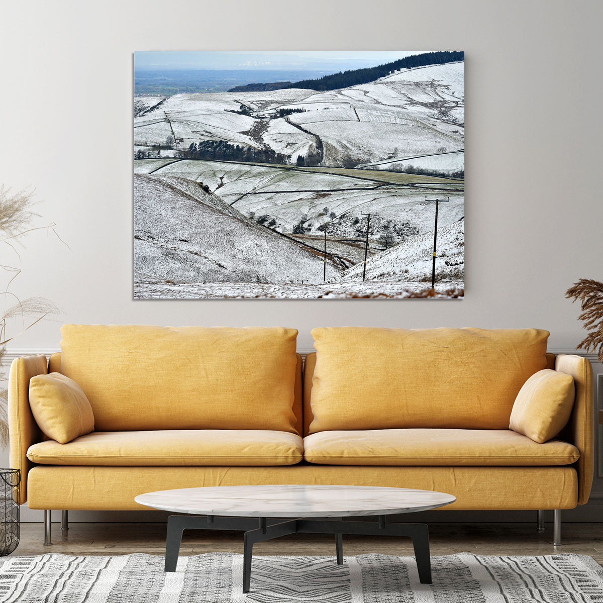 Snow in the Peak District Canvas Print or Poster - Canvas Art Rocks - 4
