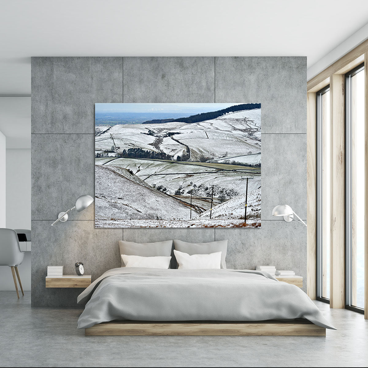 Snow in the Peak District Canvas Print or Poster - Canvas Art Rocks - 5