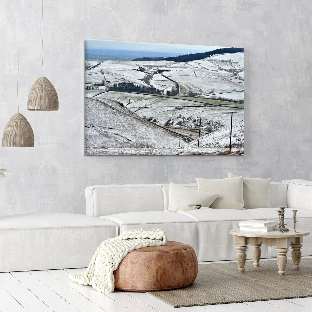 Snow in the Peak District Canvas Print or Poster - Canvas Art Rocks - 6