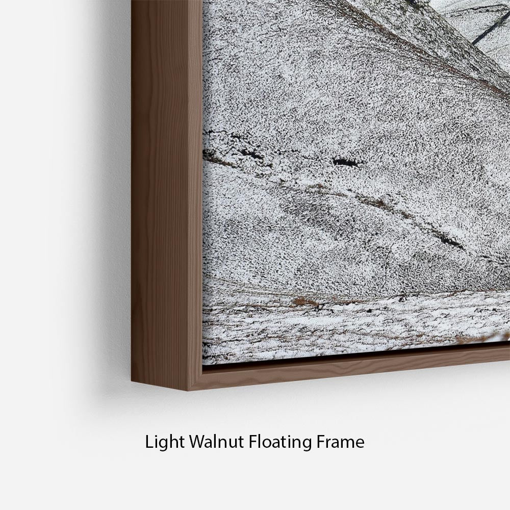 Snow in the Peak District Floating Frame Canvas - Canvas Art Rocks - 8