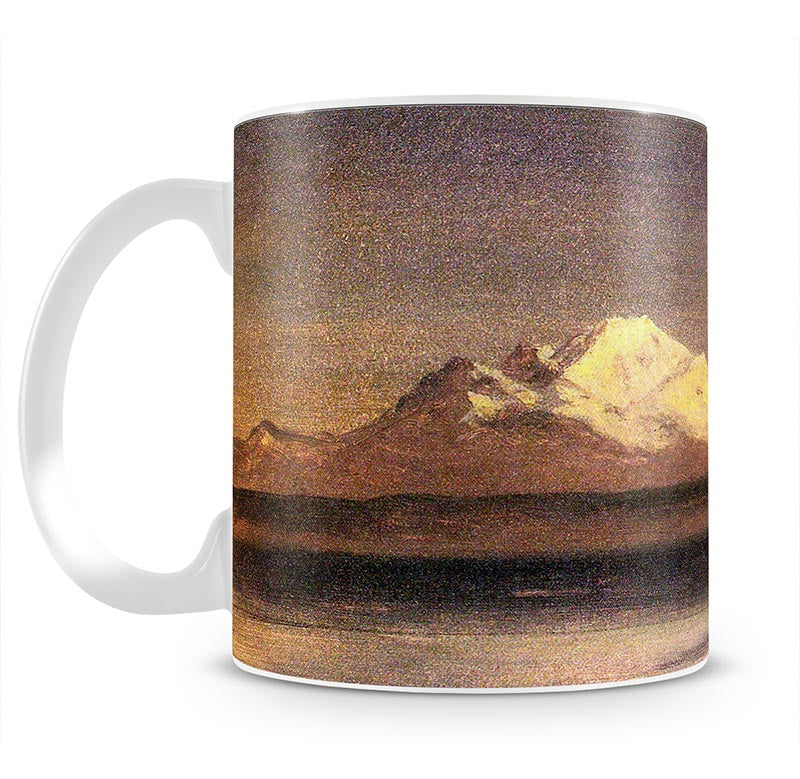 Snowy Mountains in the Pacific Northwest 2 by Bierstadt Mug - Canvas Art Rocks - 1