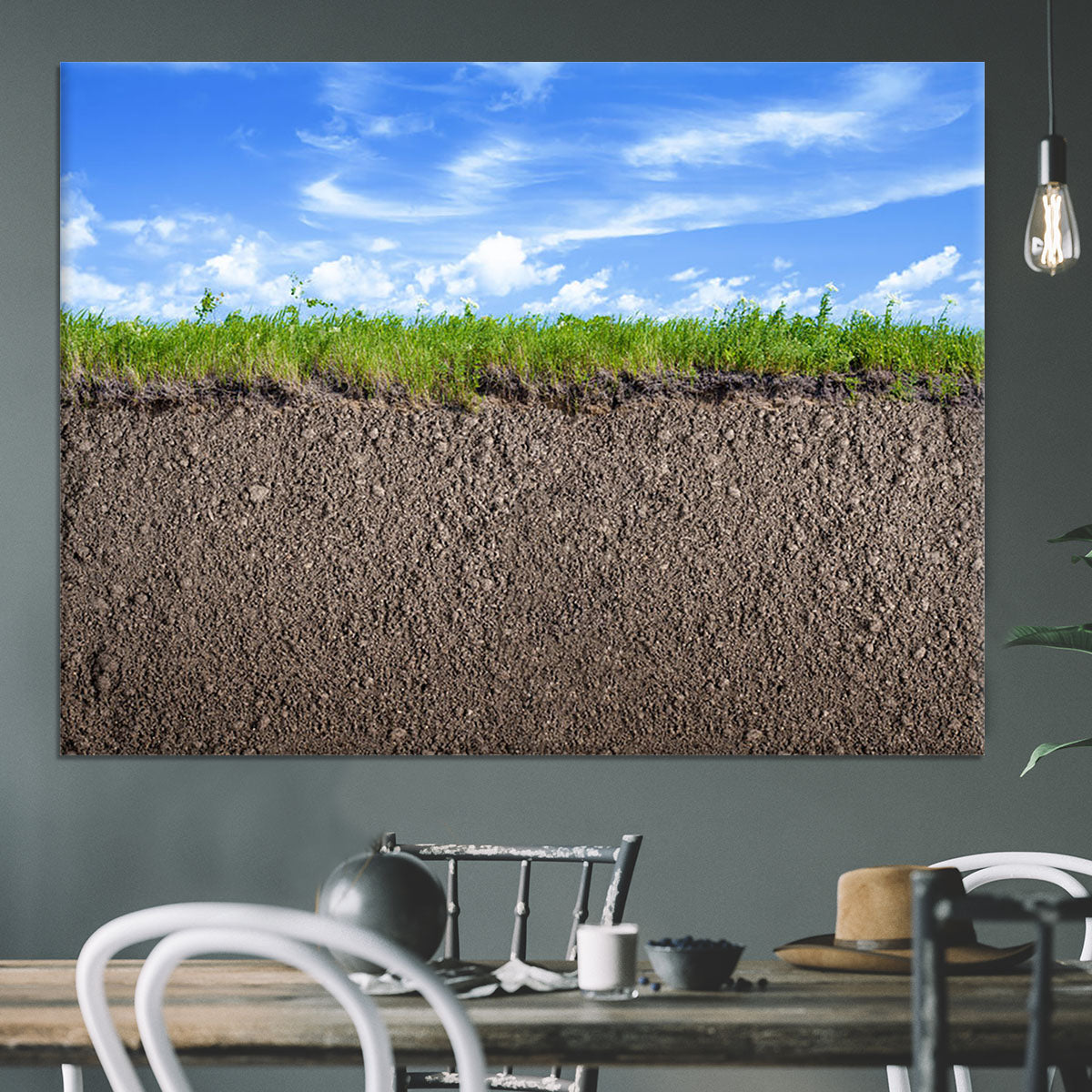 Soil ground Canvas Print or Poster - Canvas Art Rocks - 3