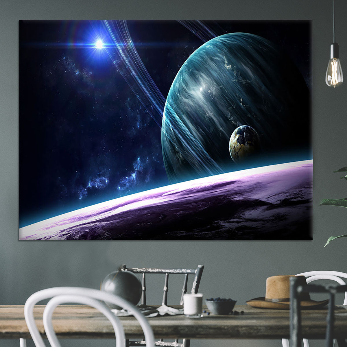 Space Planets Canvas Print or Poster - Canvas Art Rocks - 3