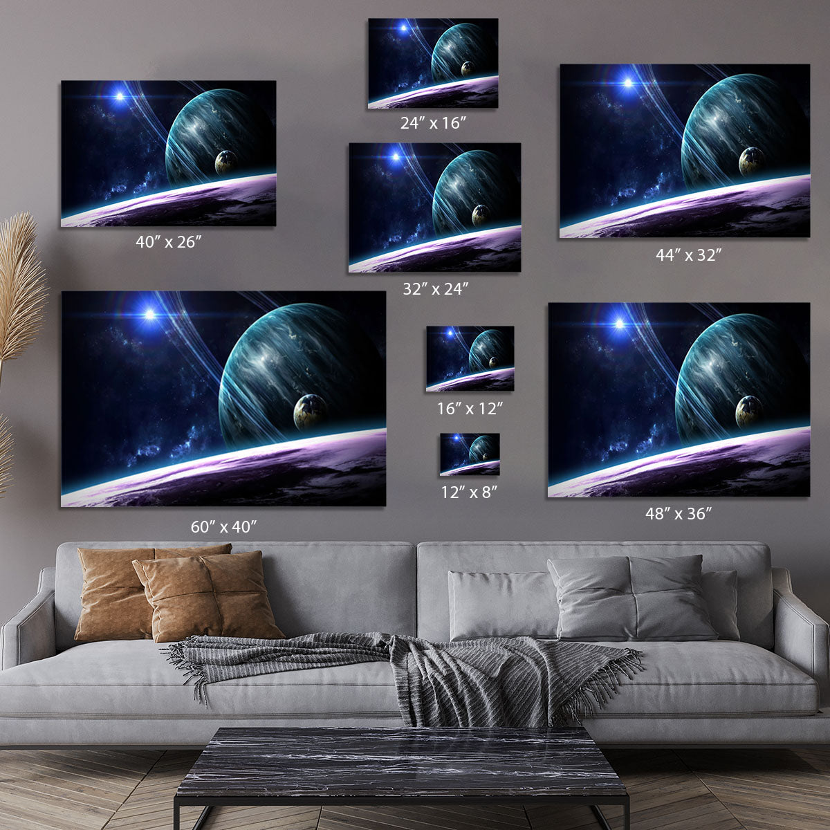 Space Planets Canvas Print or Poster - Canvas Art Rocks - 7