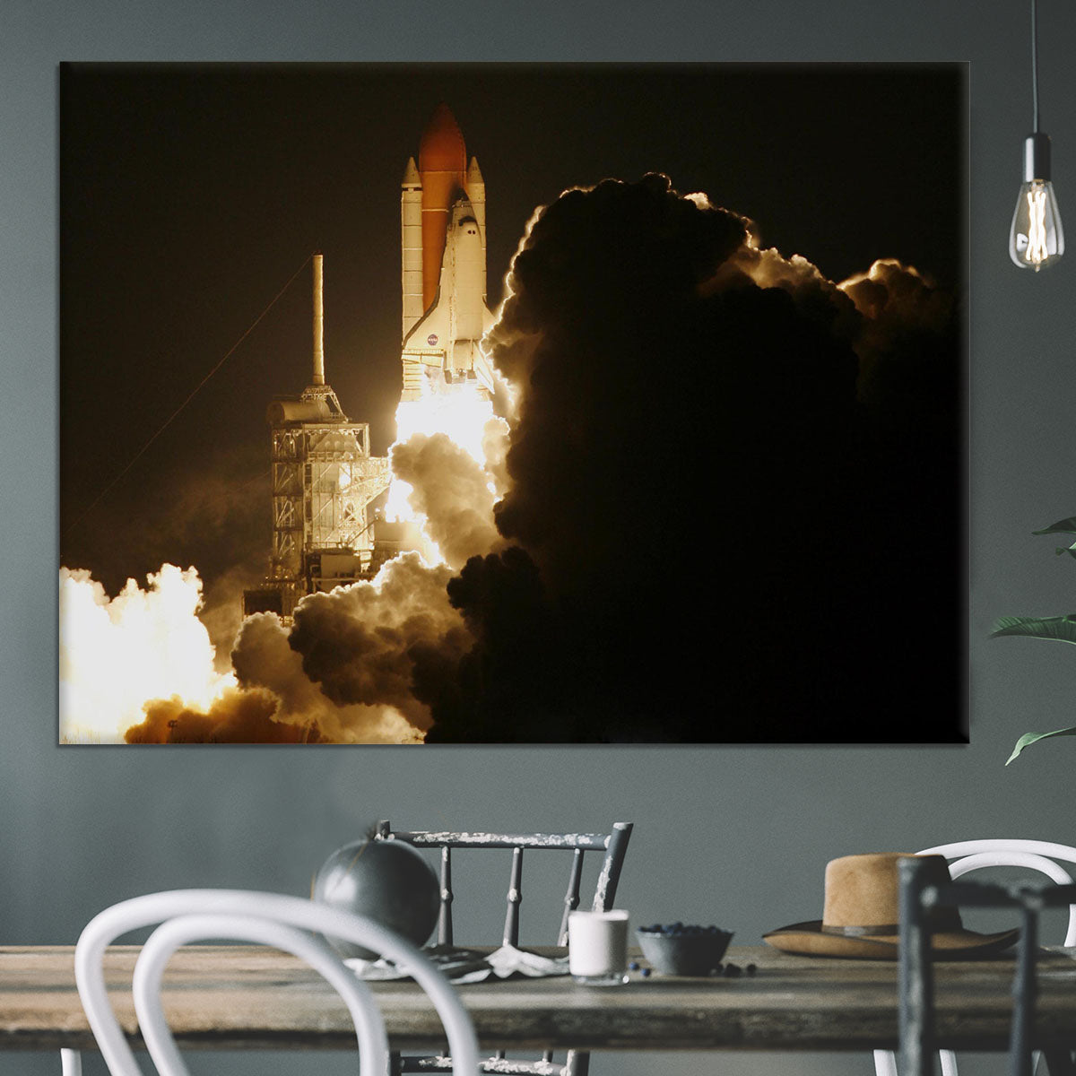 Space Shuttle Take Off Canvas Print or Poster - Canvas Art Rocks - 3