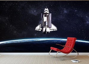 Space Shuttle on a mission Wall Mural Wallpaper - Canvas Art Rocks - 2