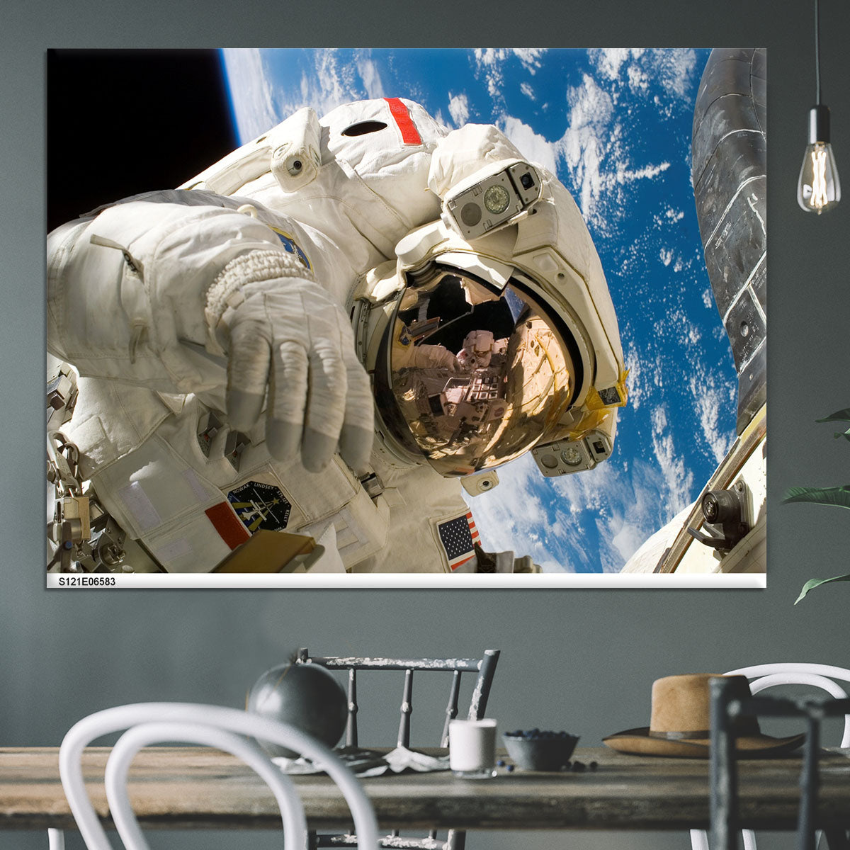 Space Walk Close Up Canvas Print or Poster - Canvas Art Rocks - 3