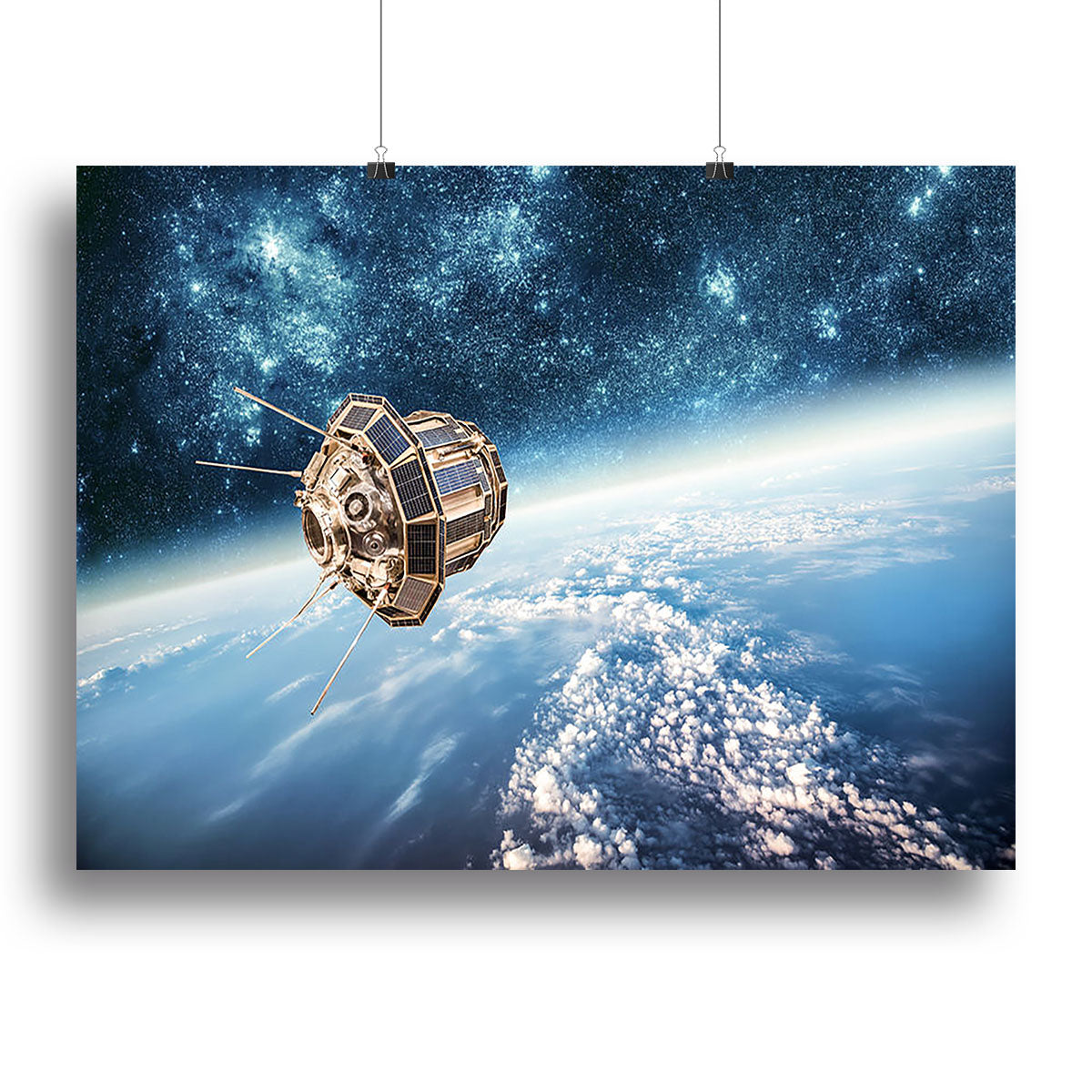 Space satellite orbiting Canvas Print or Poster - Canvas Art Rocks - 2