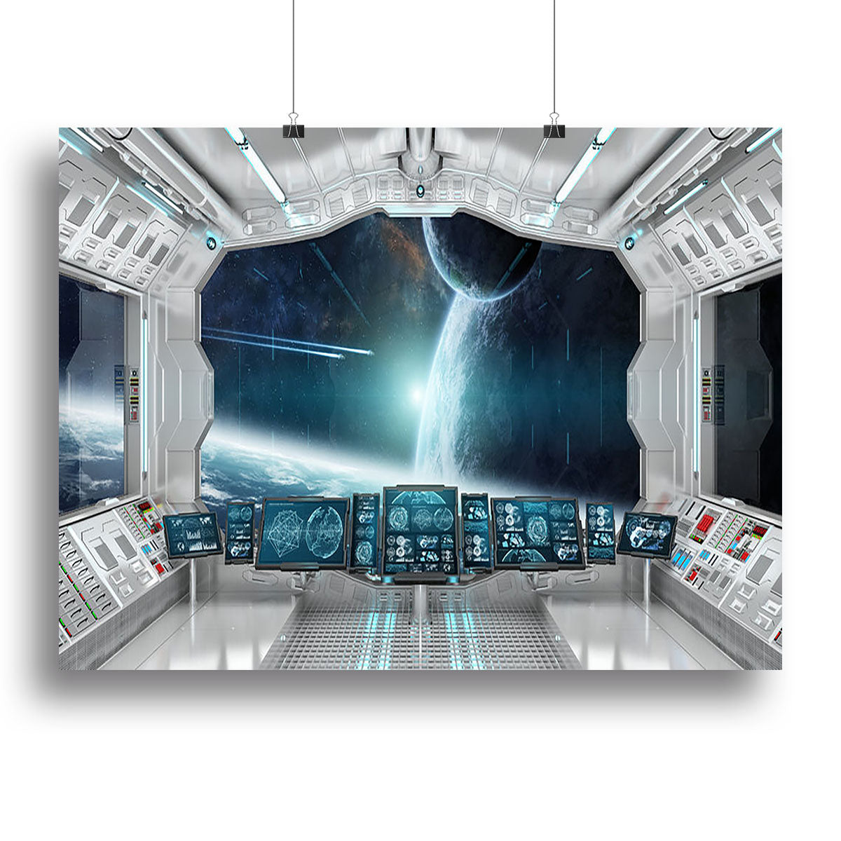 Spaceship Control Center Canvas Print or Poster - Canvas Art Rocks - 2