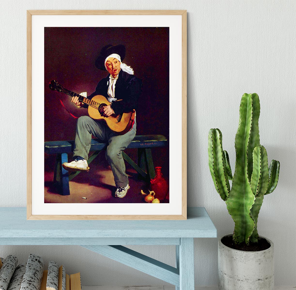 Spanish singer by Manet Framed Print - Canvas Art Rocks - 3
