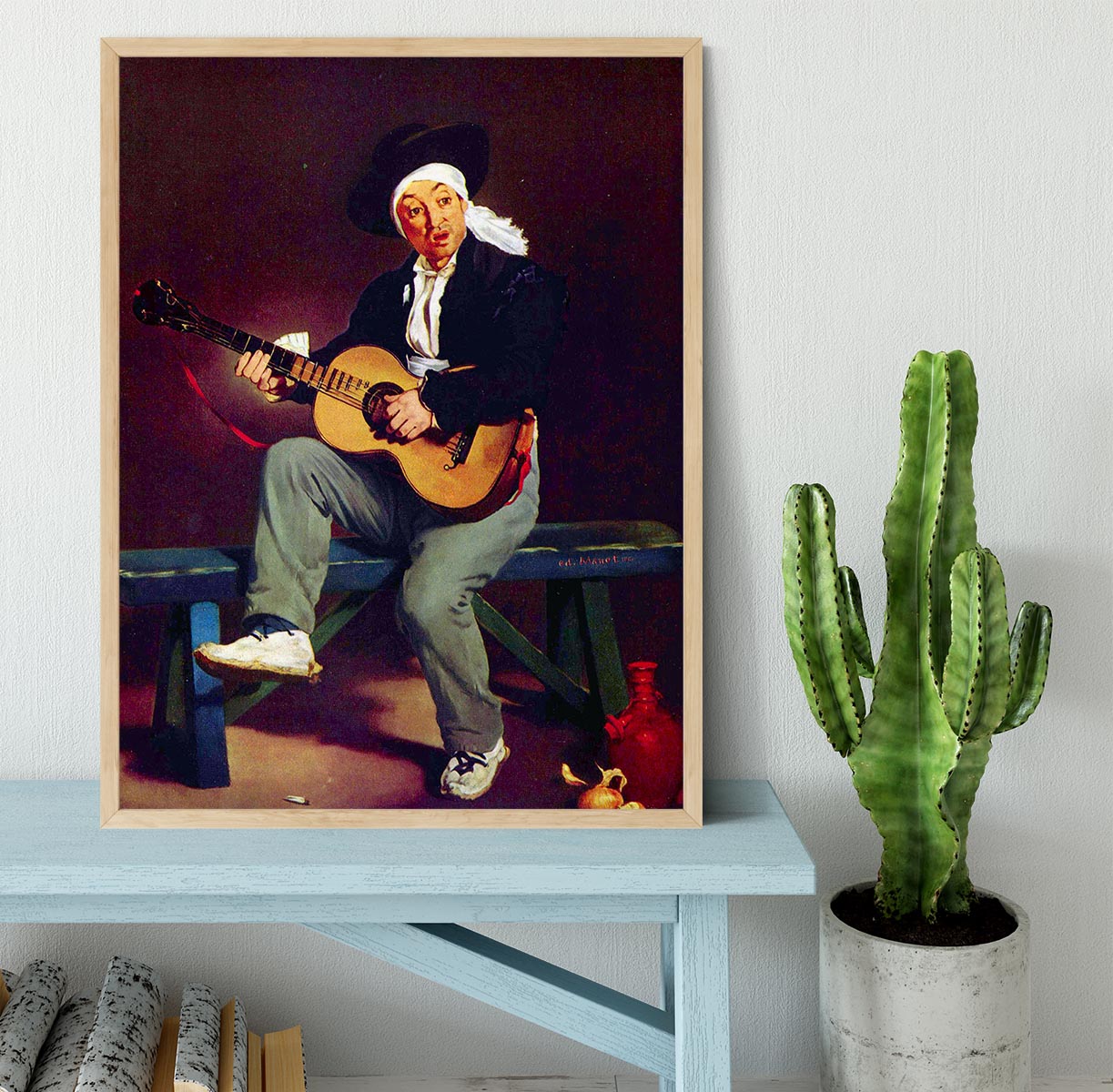 Spanish singer by Manet Framed Print - Canvas Art Rocks - 4