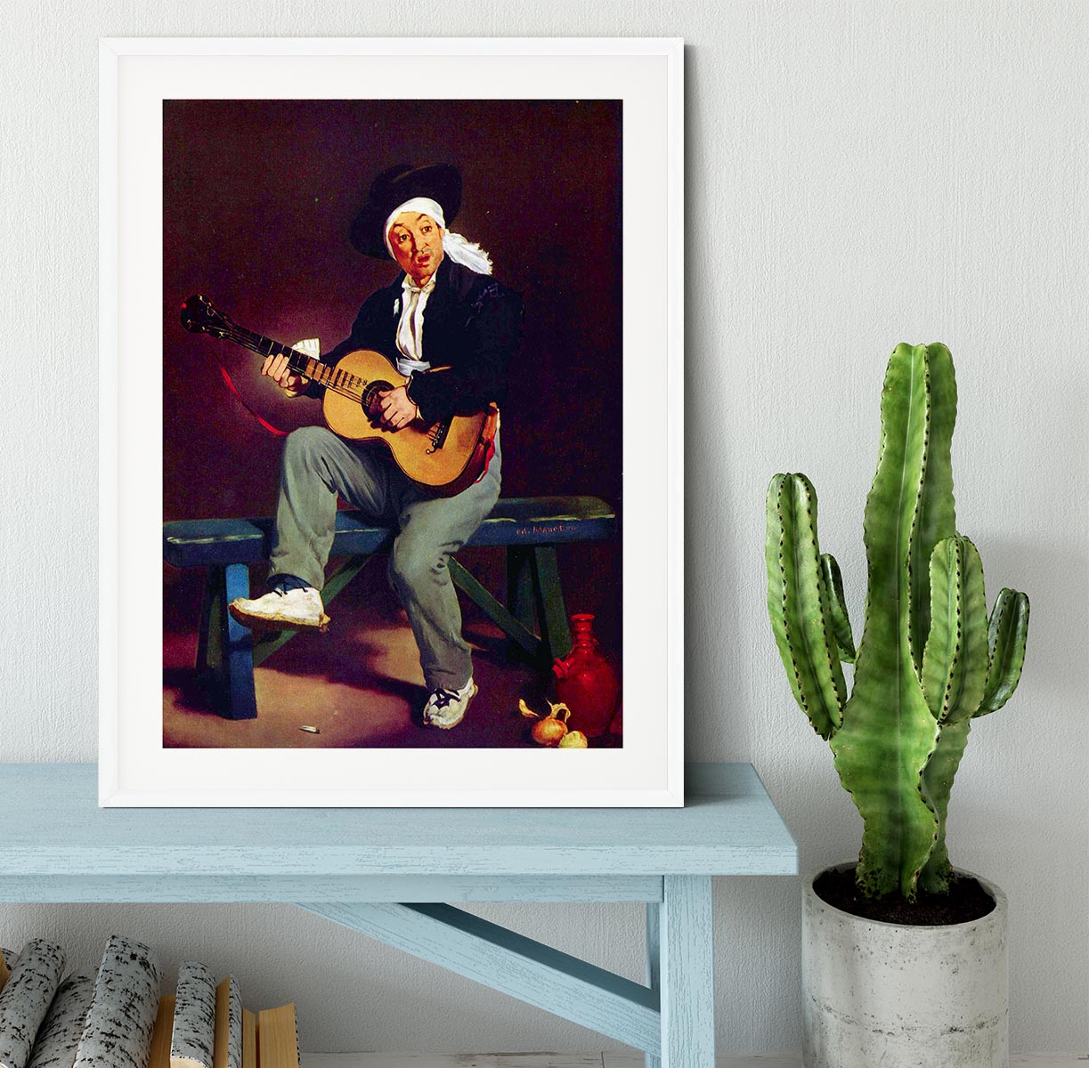 Spanish singer by Manet Framed Print - Canvas Art Rocks - 5