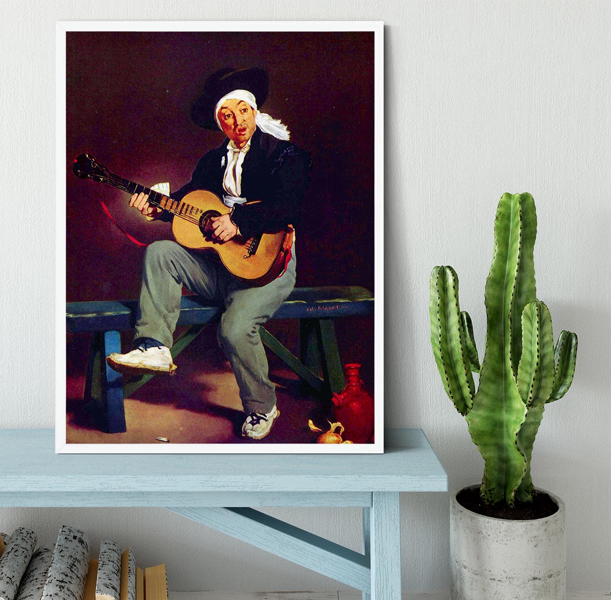 Spanish singer by Manet Framed Print - Canvas Art Rocks -6