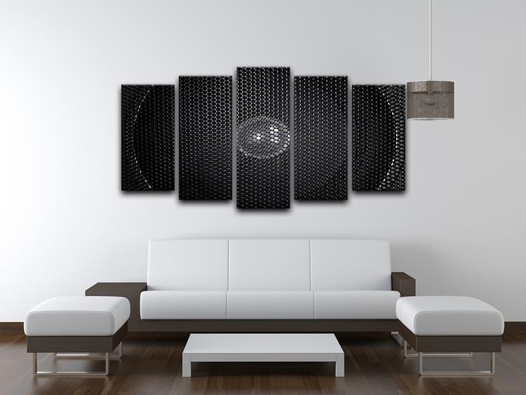 Speaker grill 5 Split Panel Canvas  - Canvas Art Rocks - 3