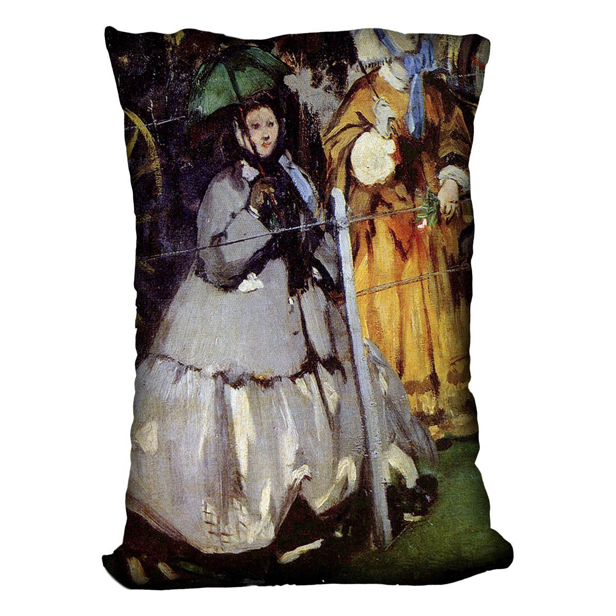 Spectators at the races by Manet Cushion