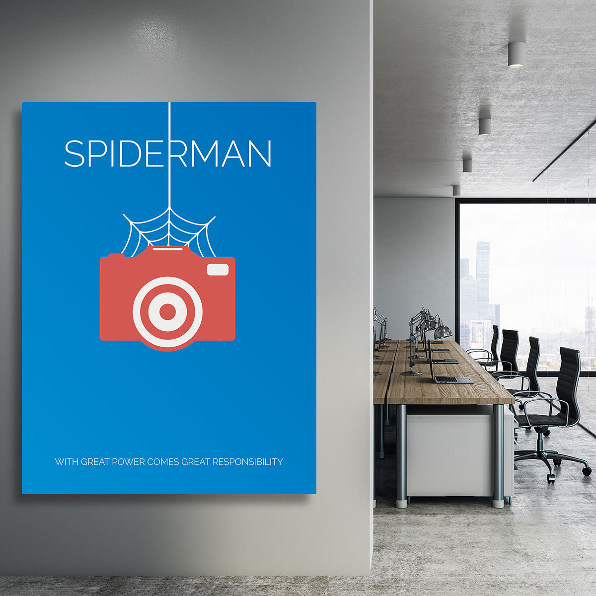 Spiderman Minimal Movie Canvas Print or Poster - Canvas Art Rocks - 3