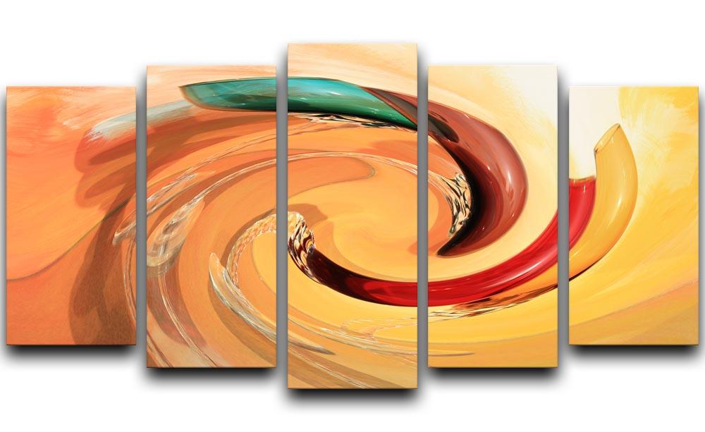 Spiral 5 Split Panel Canvas  - Canvas Art Rocks - 1