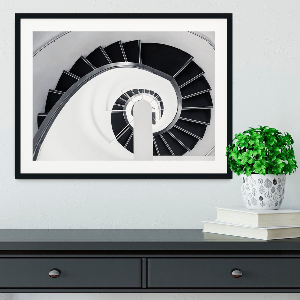 Spiral Staircase Framed Print - Canvas Art Rocks - 1