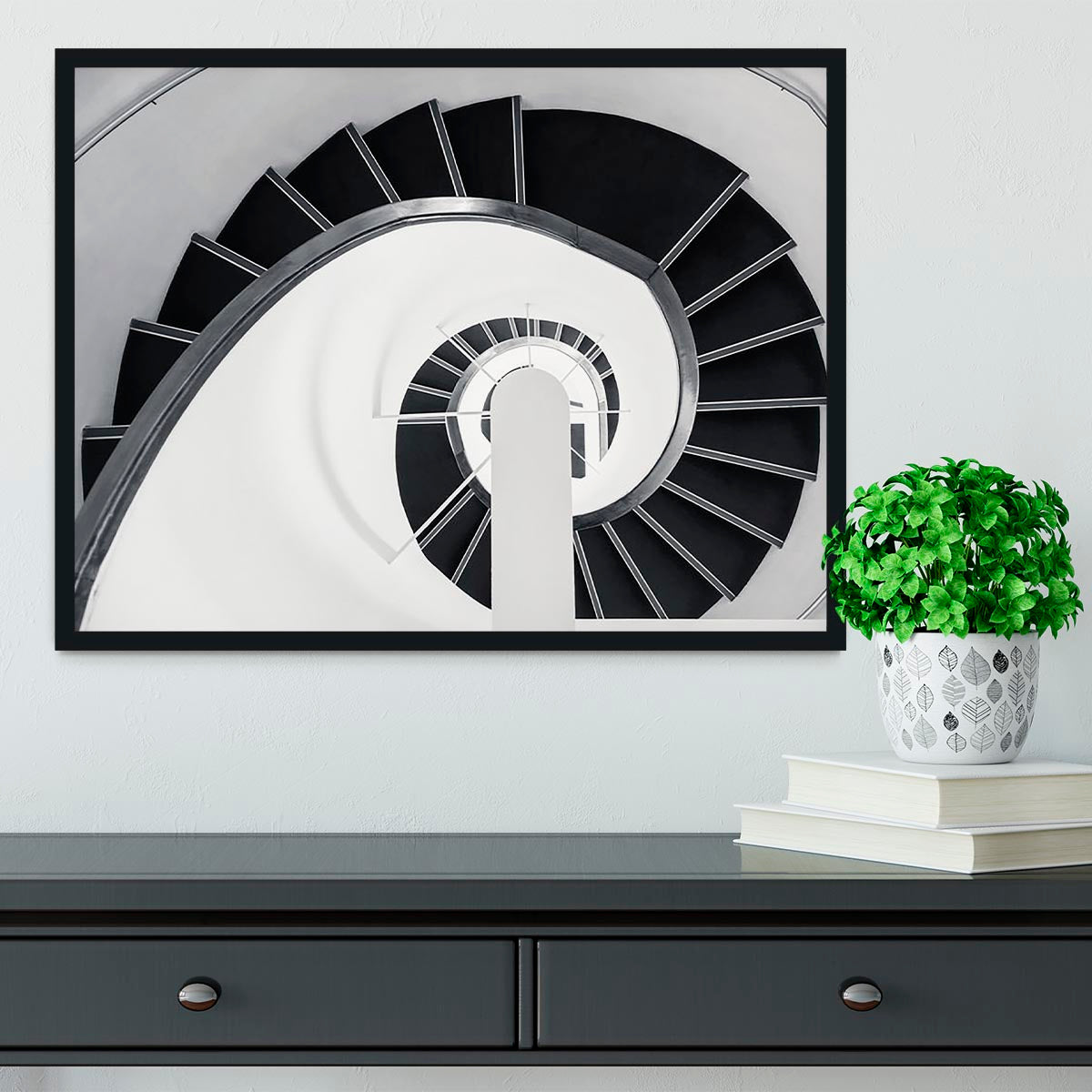 Spiral Staircase Framed Print - Canvas Art Rocks - 2