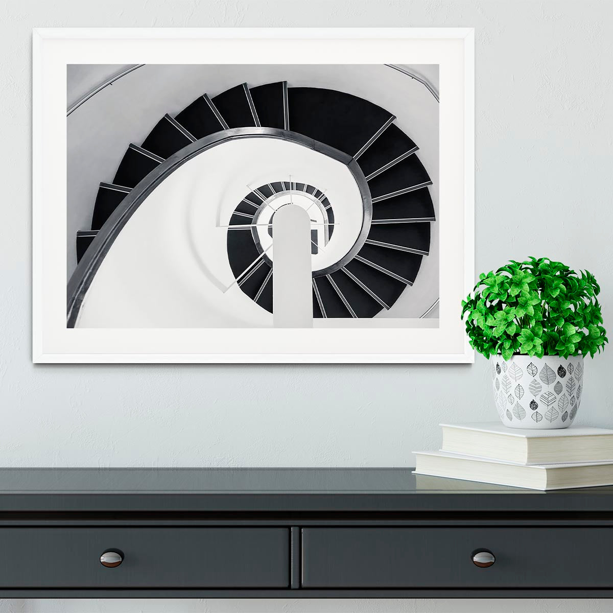 Spiral Staircase Framed Print - Canvas Art Rocks - 5