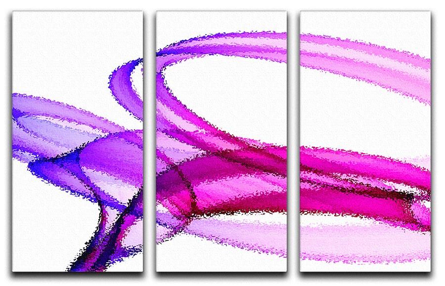 Splash of Colour 3 Split Panel Canvas Print - Canvas Art Rocks - 1