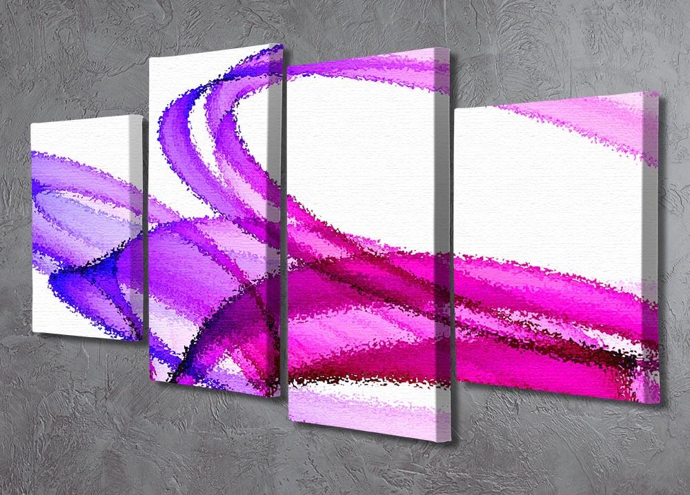 Splash of Colour 4 Split Panel Canvas - Canvas Art Rocks - 2