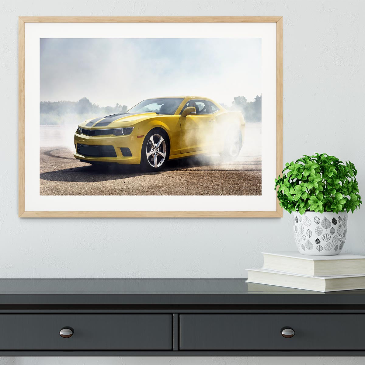 Sport Car Drifting Framed Print - Canvas Art Rocks - 3