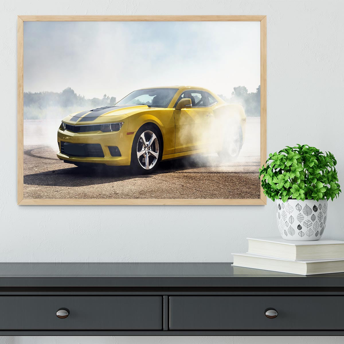 Sport Car Drifting Framed Print - Canvas Art Rocks - 4