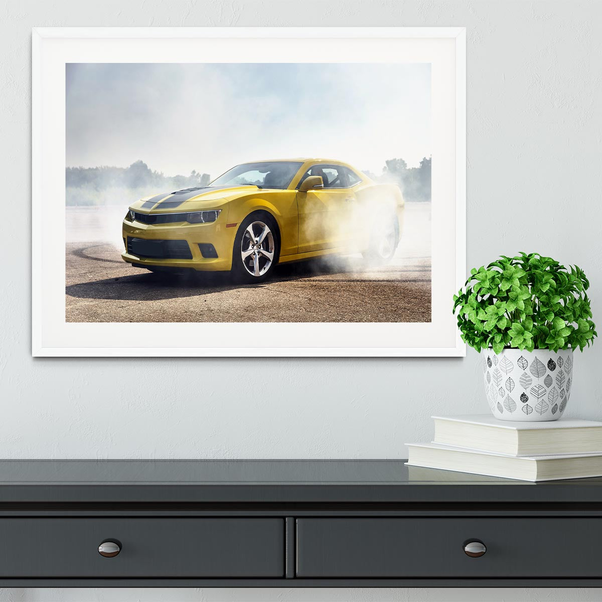 Sport Car Drifting Framed Print - Canvas Art Rocks - 5