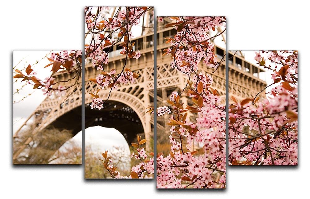 Spring in Paris 4 Split Panel Canvas  - Canvas Art Rocks - 1