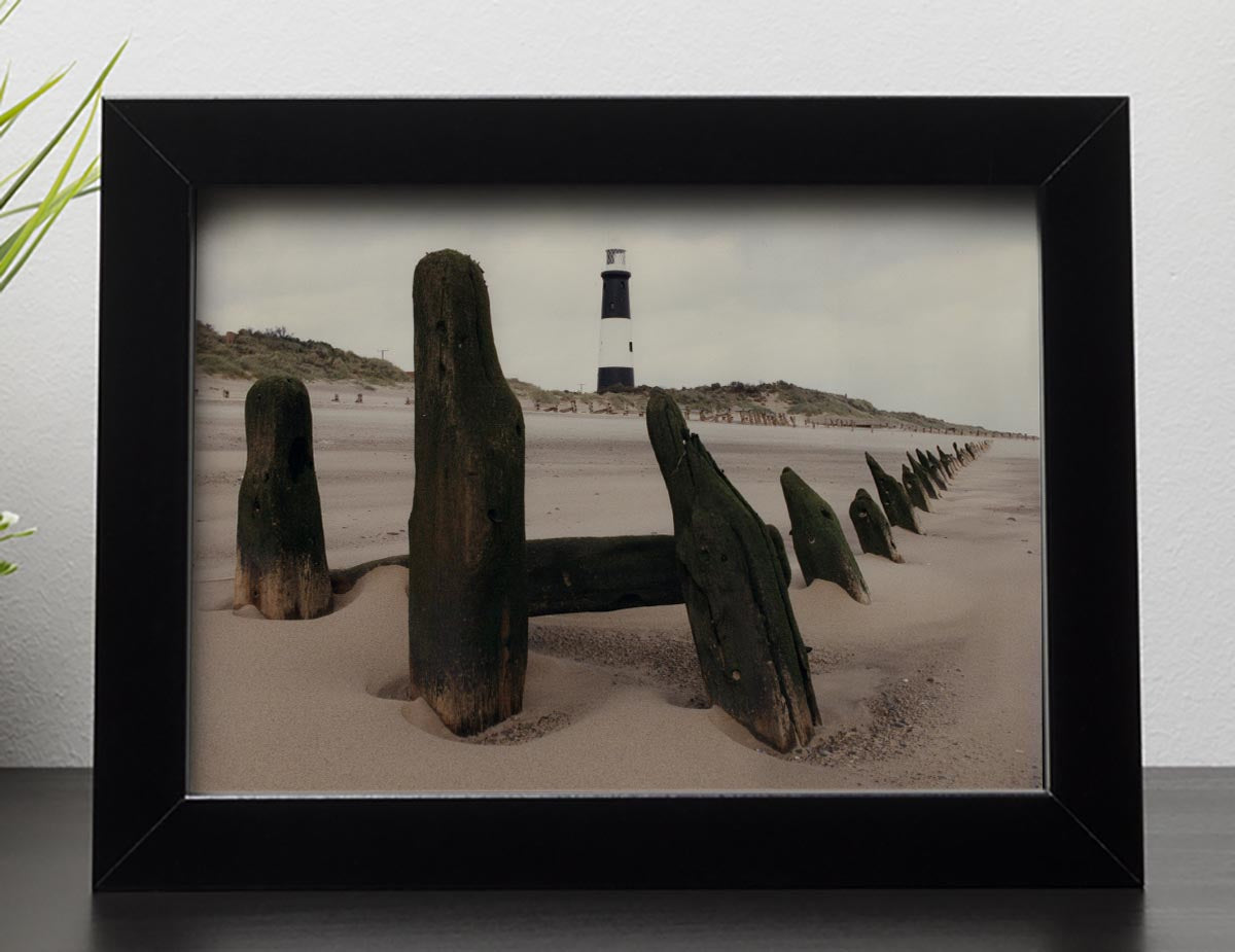 Spurn Point Lighthouse Framed Print - Canvas Art Rocks - 2